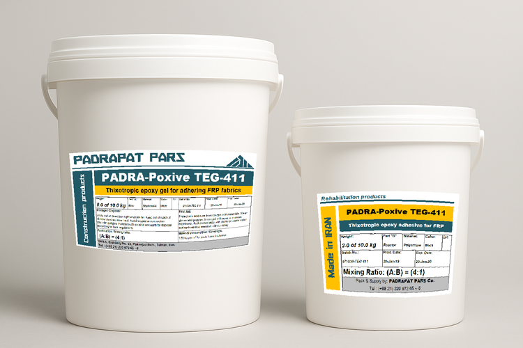 Thixotropic epoxy gel for adhering and saturating fabrics by dry lay-up method